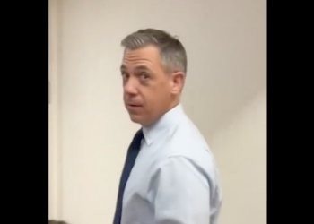 Republican Senator Jim Banks Has Tense Exchange With Fired Federal Worker